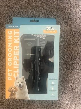 Pet Grooming Clipper Kit - Blue